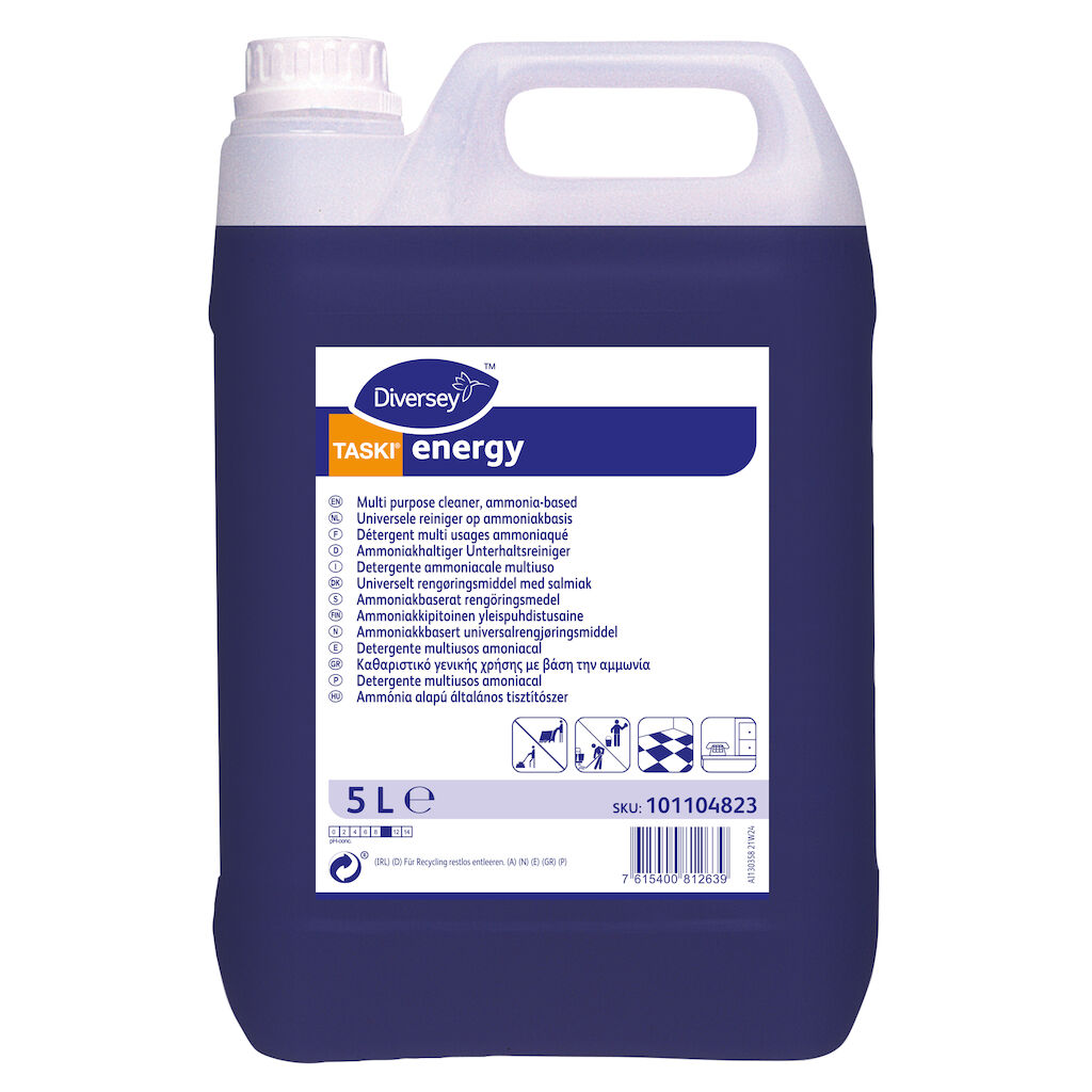 TASKI energy 2x5L - Détergent multisurface à base d'ammoniaque