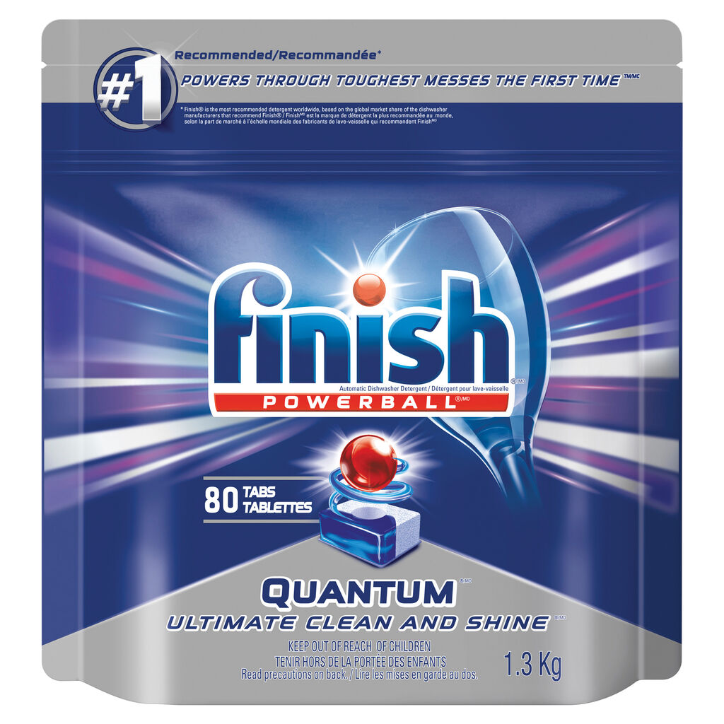 Finish® Auto Dish Detergent Powerball® Quantum® Max, 80ea, 4/CT