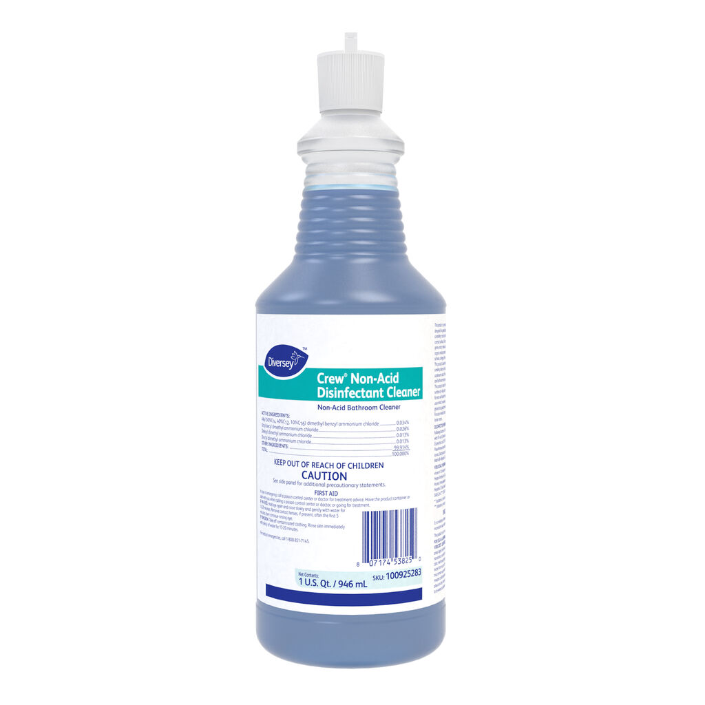Crew® Non-Acid Disinfectant Cleaner, 32foz, 12/CT - Non-Acid Bowl & Bathroom Disinfectant Cleaner