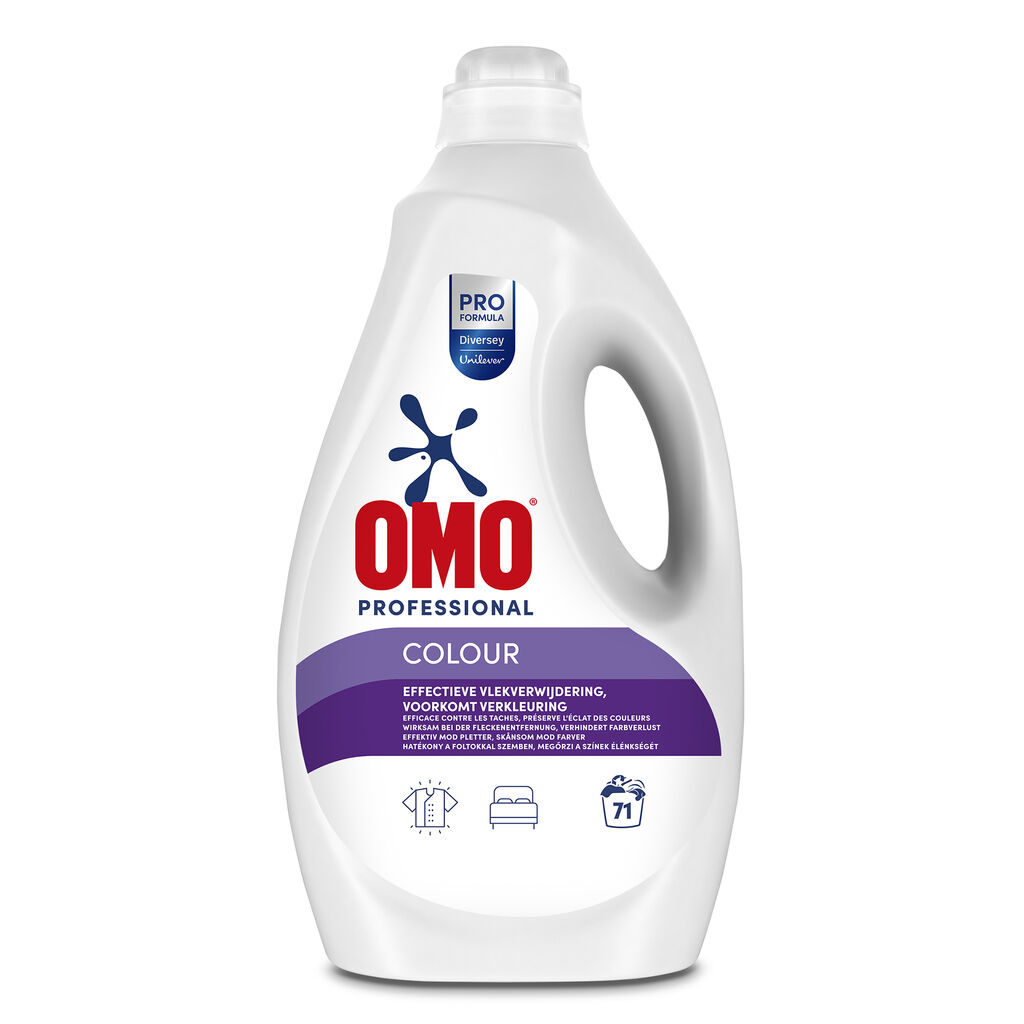 Omo Professional Liquid Colour 2x5L - Detergente liquido per tessuti colorati - 71 washes