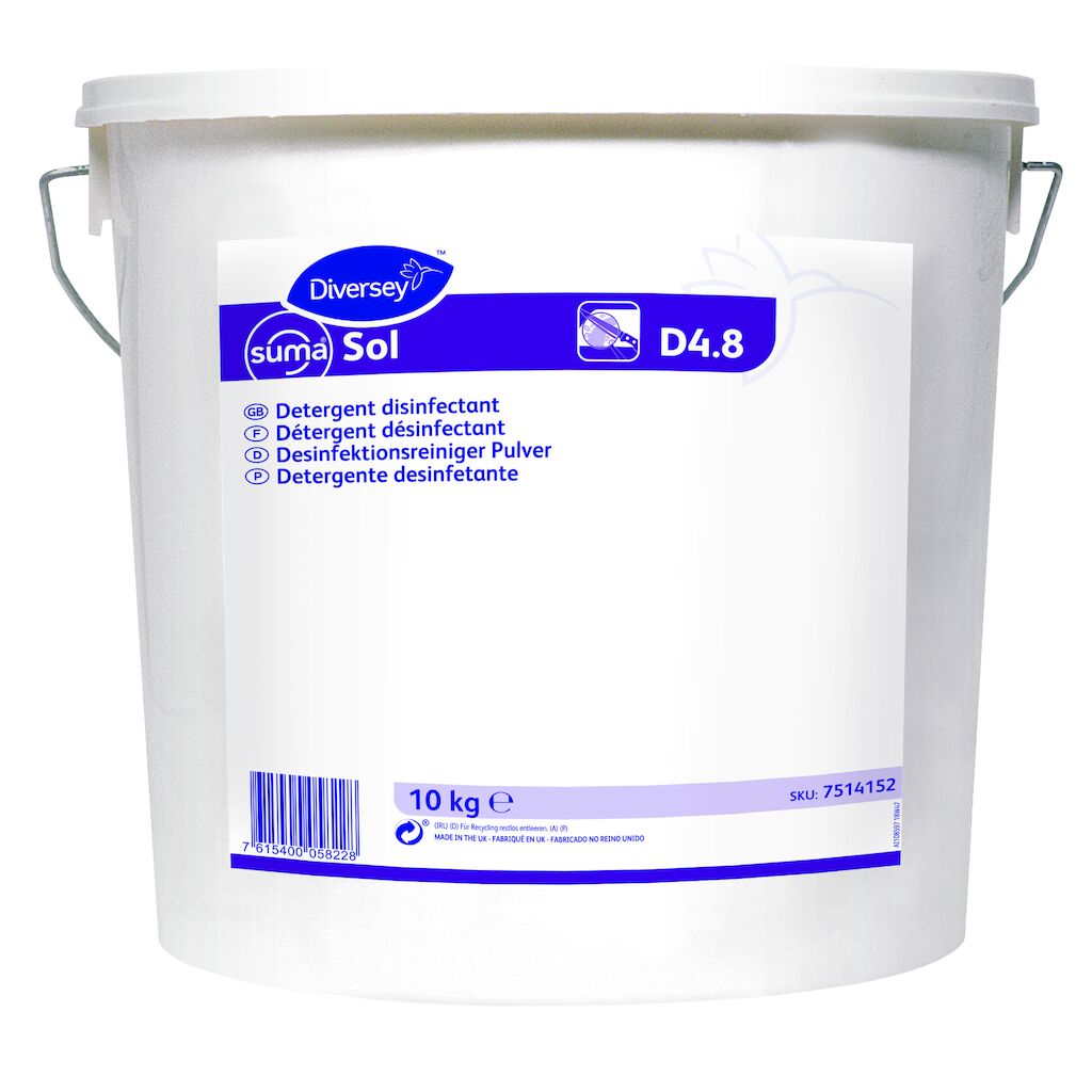 Suma Sol D4.8 10kg - Detergent disinfectant powder | Solenis Products