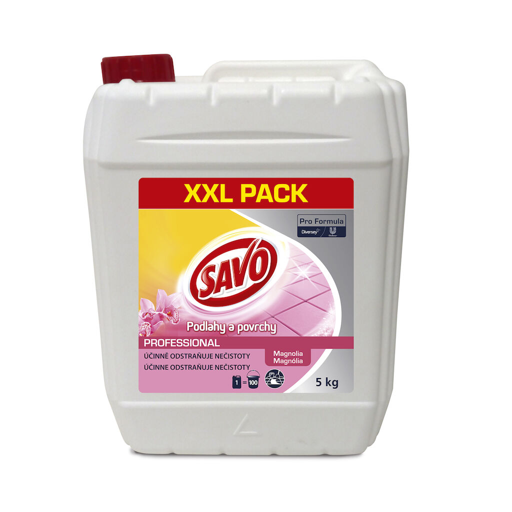 Savo Pro Formula All Purpose Cleaner Magnolia 5kg - Univerzálny prostriedok na podlahy a povrchy s kvetinovou vôňou