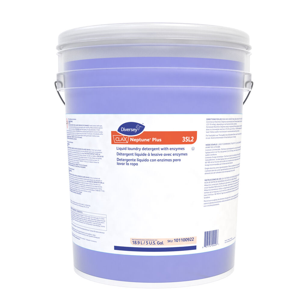 Clax® Neptune® Plus 3SL2 3SL2, 5gal - Liquid laundry detergent with enzymes