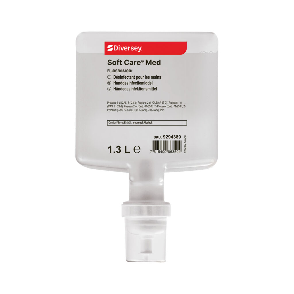 Soft Care Med 4x1.3L - Désinfectant instantané pour les mains