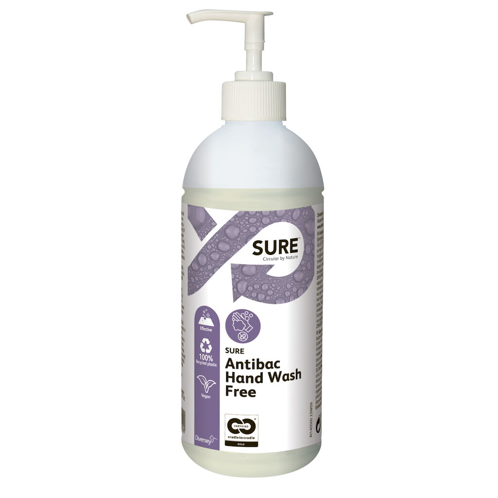 SURE Antibac Hand Wash Free 6x0.5L - Antibakteriális folyékony kézmosószer