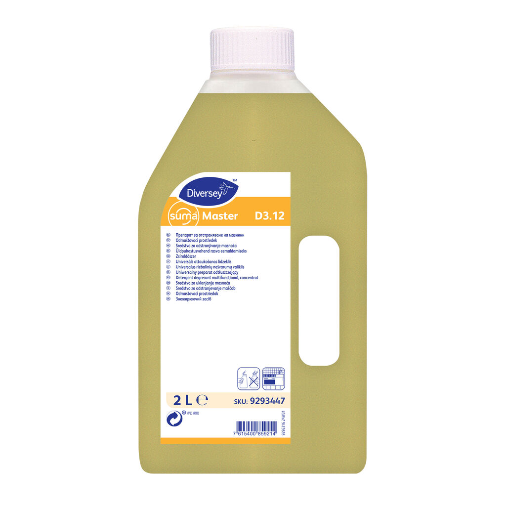 Suma Master D3.12 6x2L - Detergent și degresant multifuncțional