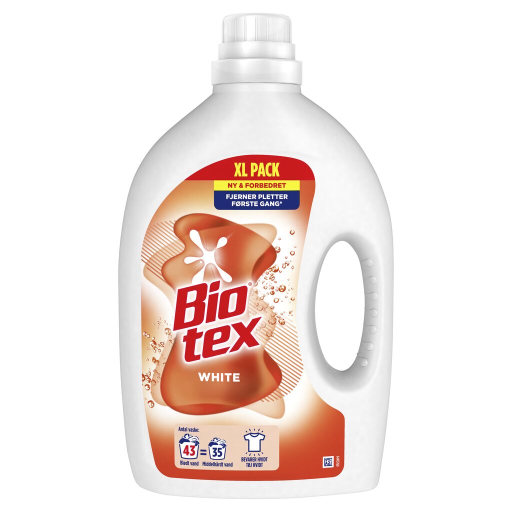 Biotex Flydende White 5x1.75L - Til hvid tøjvask