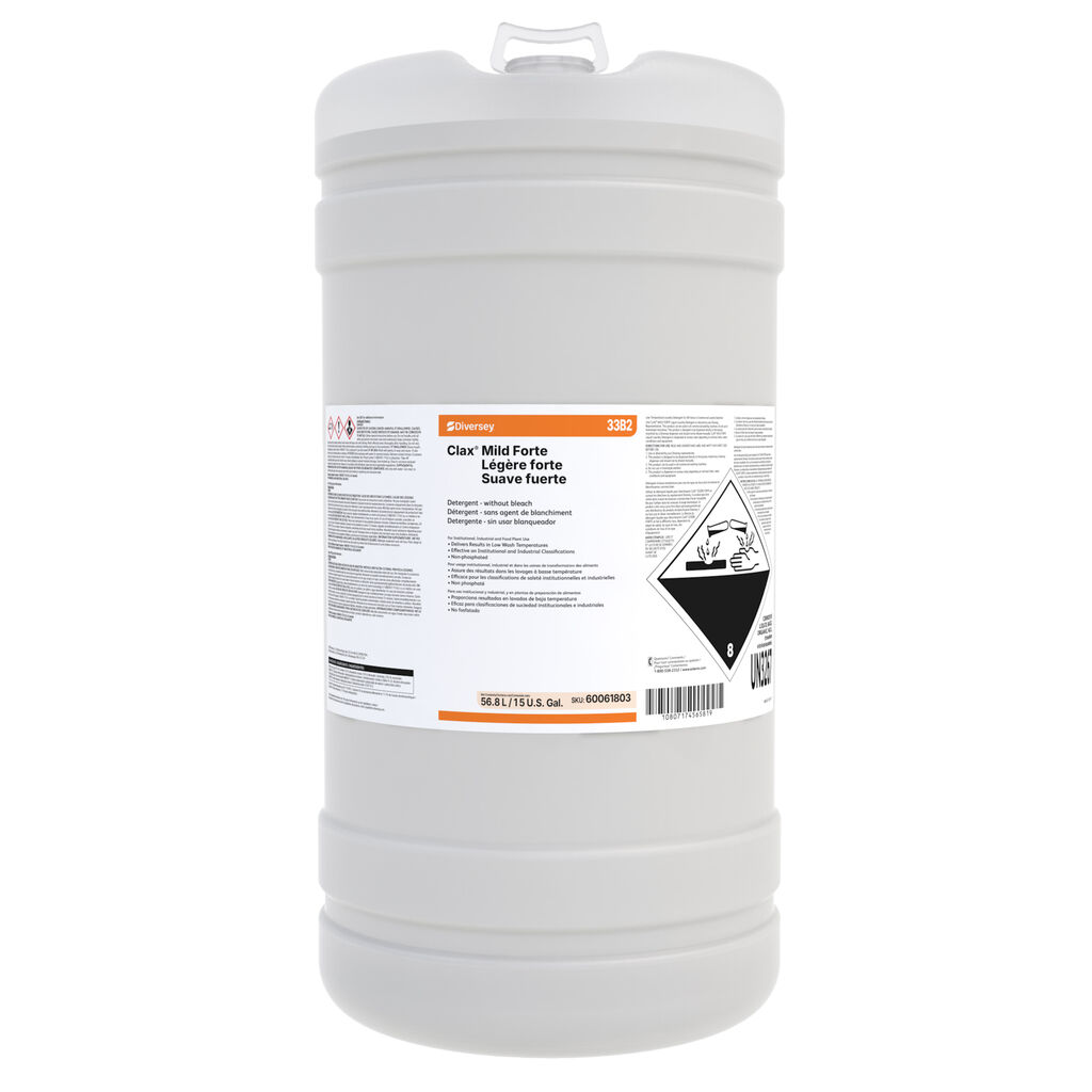 Clax® Mild Forte 33B2 33B2, 15gal - Detergent - without bleach