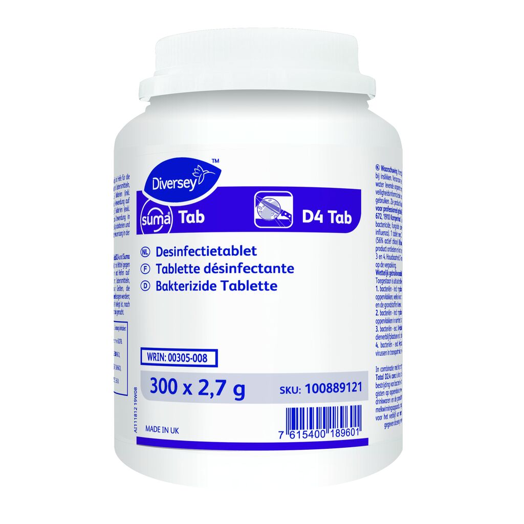 Suma Tab 4x300pc - Tablette désinfectante