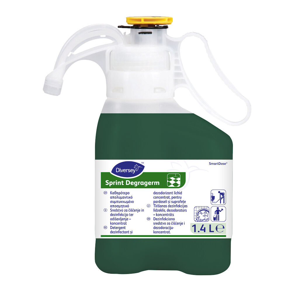 Sprint Degragerm 1.4L - Detergent dezinfectant dezodorizant pentru suprafețe dure și pardoseli - concentrat