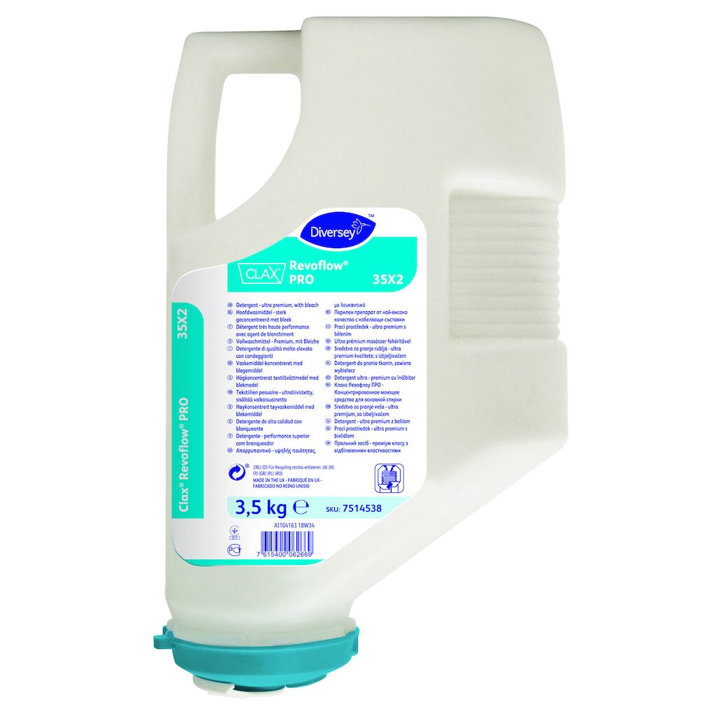 Clax Revoflow PRO 35X2 3x3.5kg - Lessive - Ultra-Premium avec agent de blanchiment