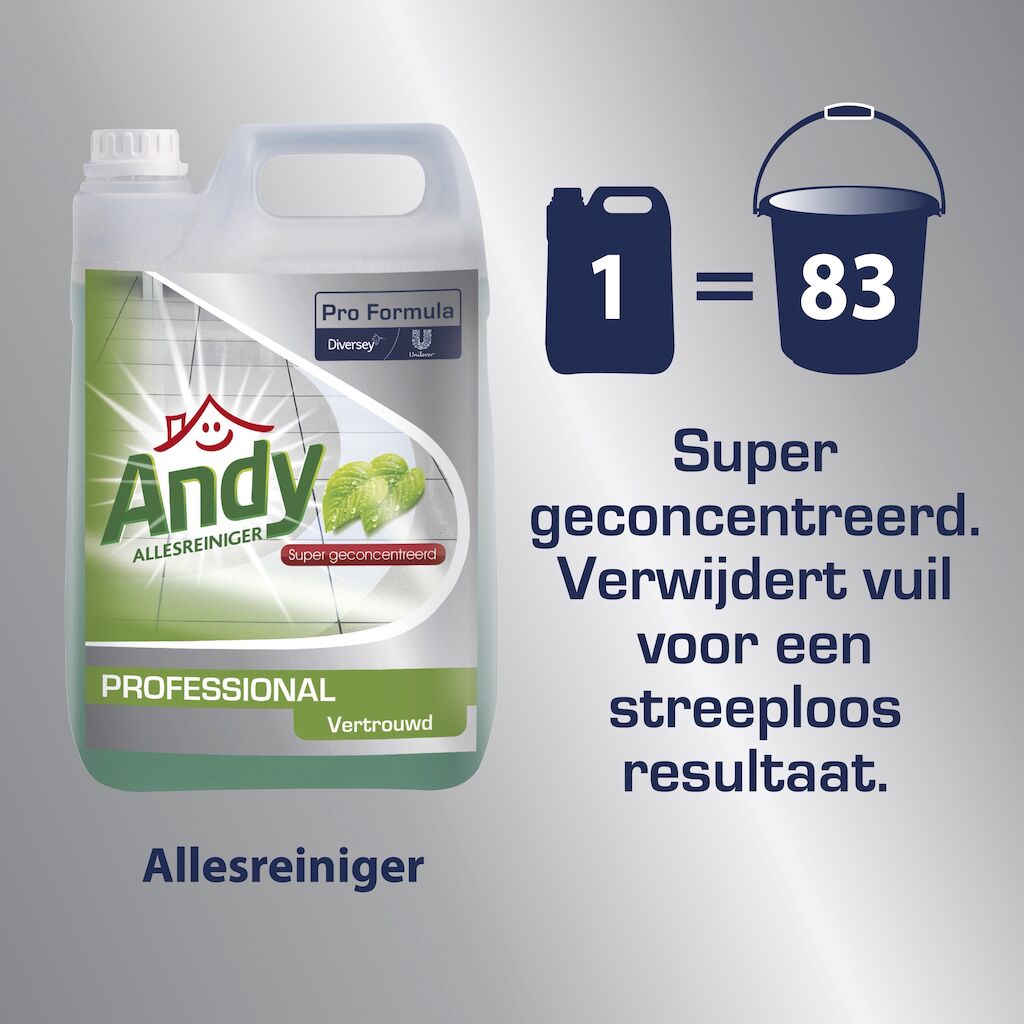 Andy Pro Formula Allesreiniger Vertrouwd 2x5L - Allesreiniger
