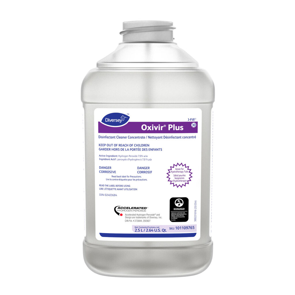 Oxivir® Plus Disinfectant Cleaner Concentrate 30, 2.5L, J-Fill® / QuattroSelect®, 2/CT - Disinfectant Cleaner Concentrate
