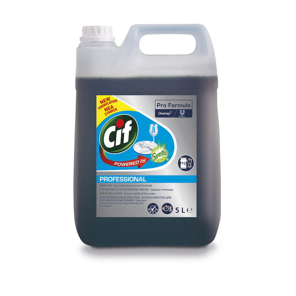 Cif Pro Formula Rinse Aid 2x5L - Gépi öblítőszer közepesen kemény és kemény vízhez