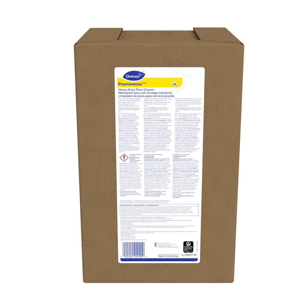 Prominence™ Heavy Duty Floor Cleaner 68, 2.5gal - Heavy Duty Floor Cleaner
