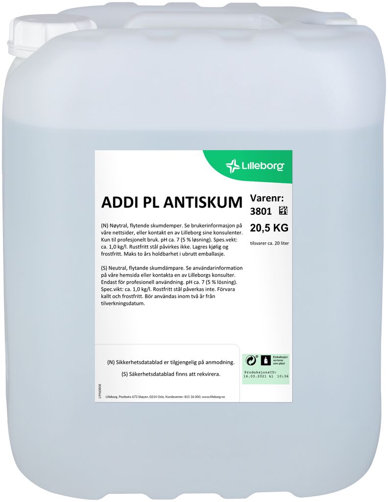 ADDI PL ANTISKUM 20.5kg - Skumdemper over 45 °C