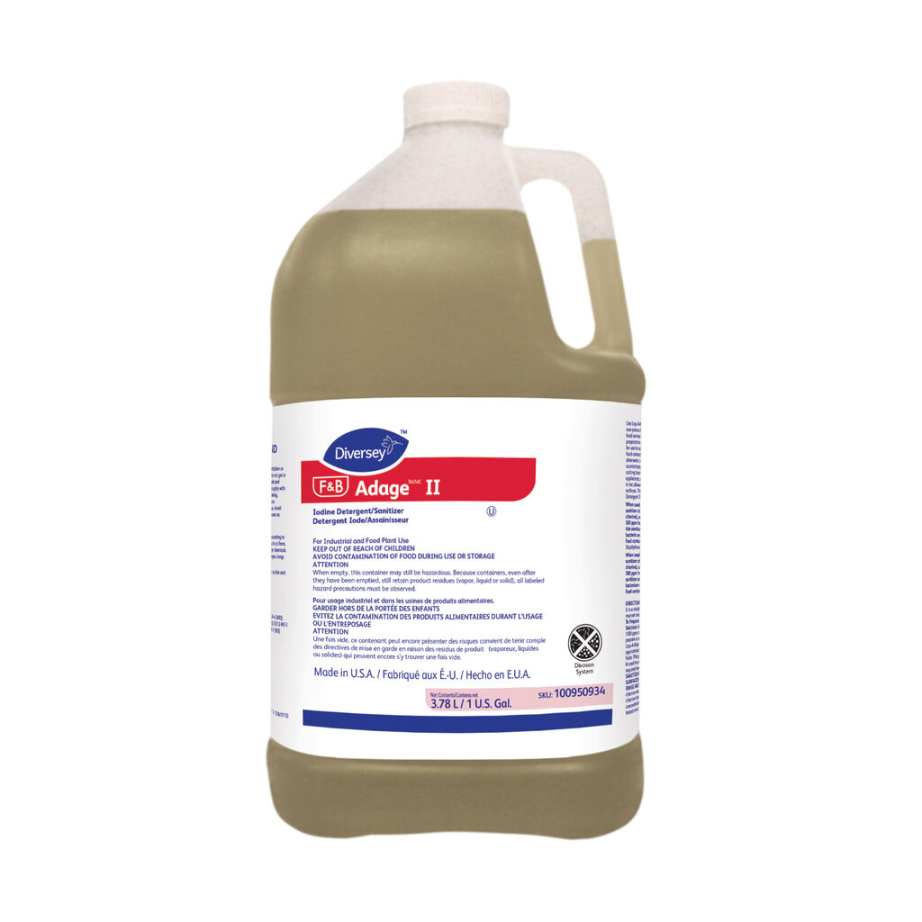 Adage® II, 3.78L, 4/CT - Détachant/désinfectant à l'iode