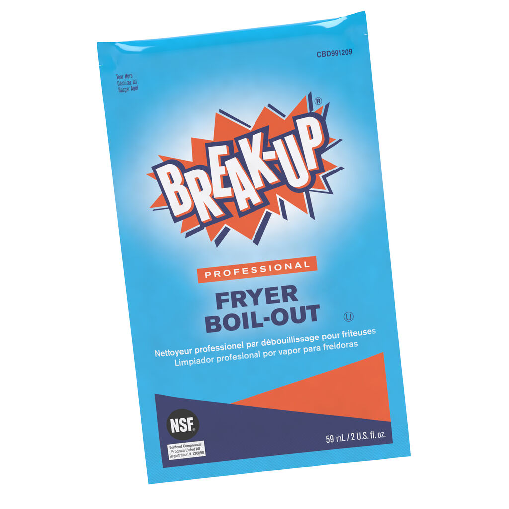 Break-Up® Professional Fryer Boil-Out, 2oz, 36/CT - Professional Fryer Boil-Out