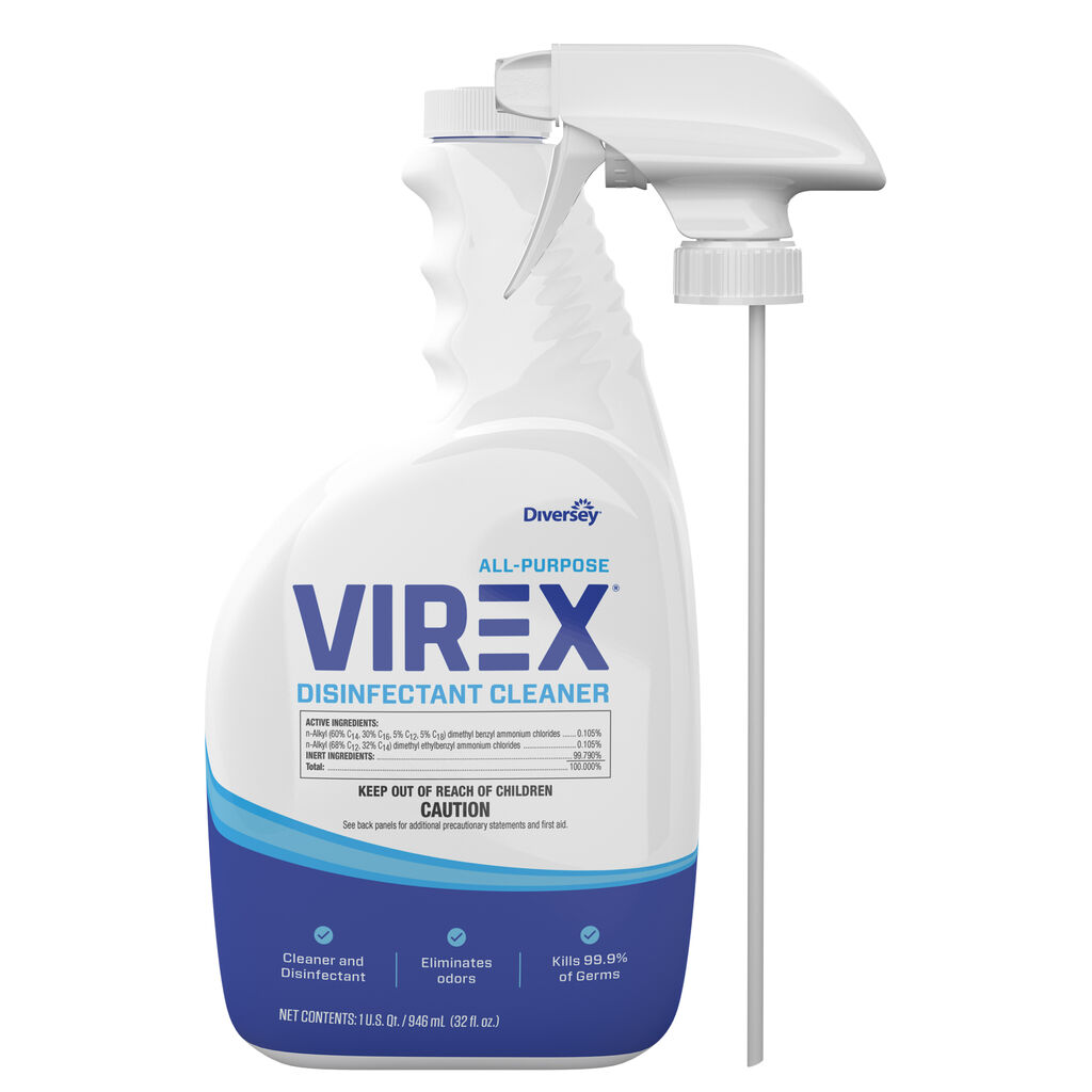 All Purpose Virex® Disinfectant Cleaner, 32foz, 4/CT - Disinfectant Cleaner