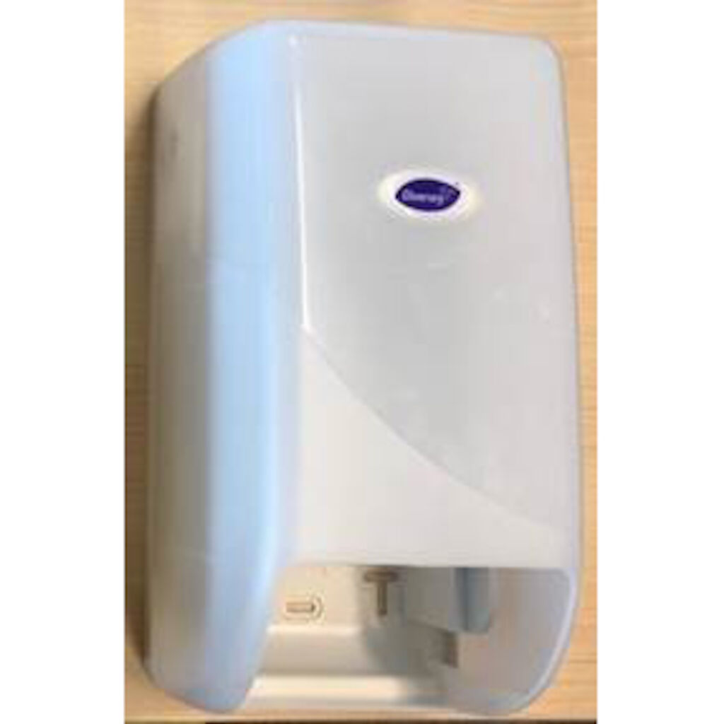 DIB Compact Toilet Paper Doppenrol Dispenser PIastic - Wit 1st - Wit - Witte, ABS kunststof, toiletrolhouder voor 2 compact rollen
