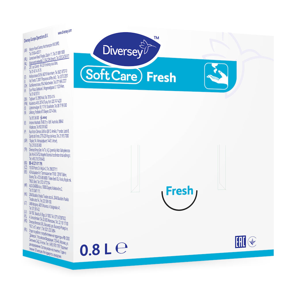 Soft Care Fresh 6x0.8L - All-round håndsæbe