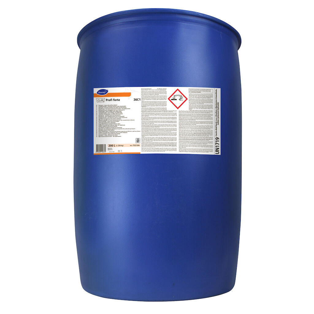 Clax Profi forte 36C1 200L - Lessive structurée pour le lavage du blanc et des textiles de couleur