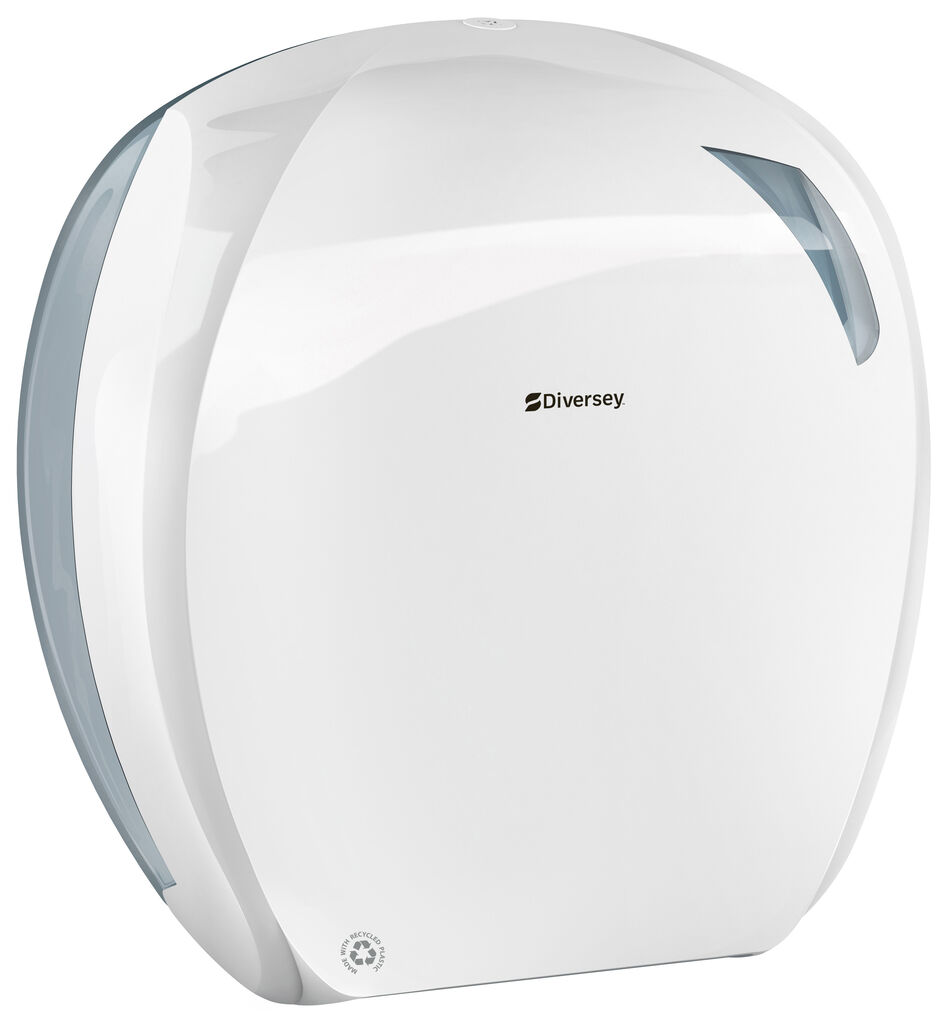 Dispenser Toilet Maxi Jumbo 1pz - Dispenser di carta igienica per bagni ad alto traffico, realizzato con materiali riciclati PCR