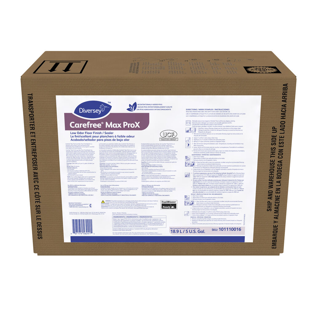 Carefree Max ProX Low Odor Floor Finish Sealer 5gal