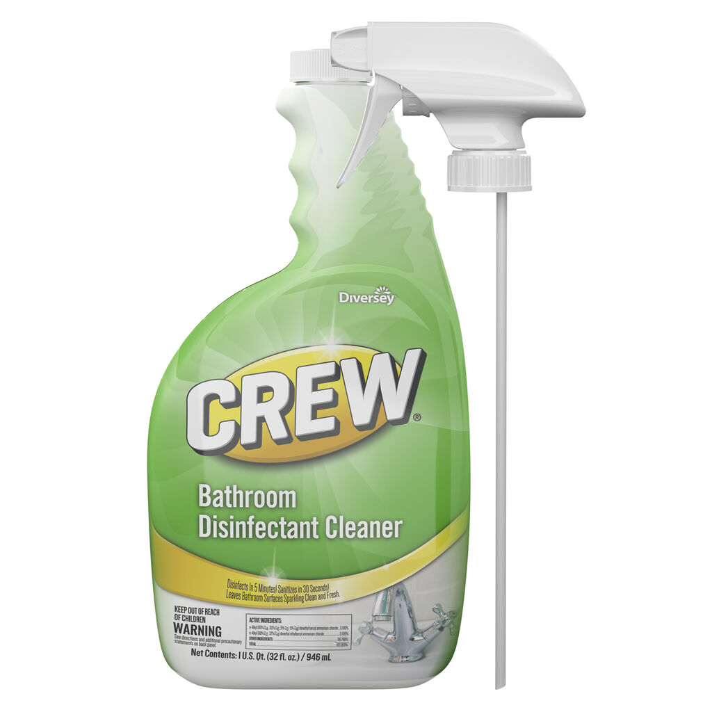 Crew® Bathroom Disinfectant Cleaner, 32oz, 4/CT