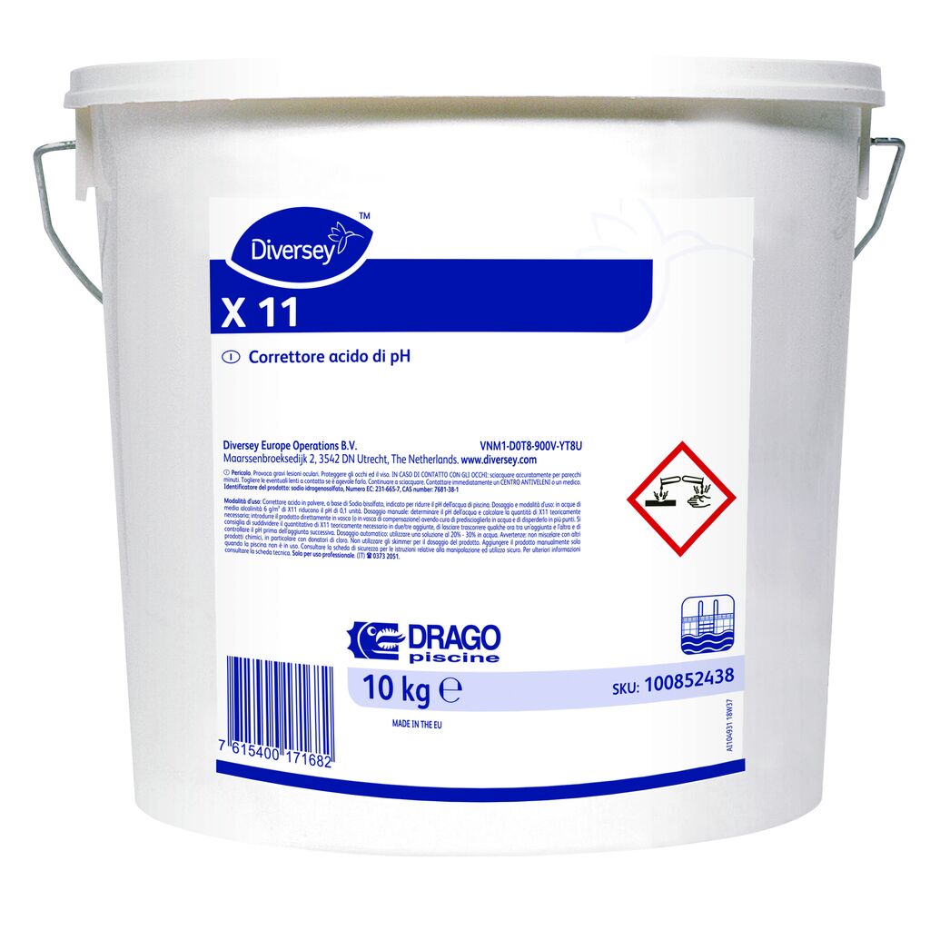X 11 10kg - Correttore di pH in polvere