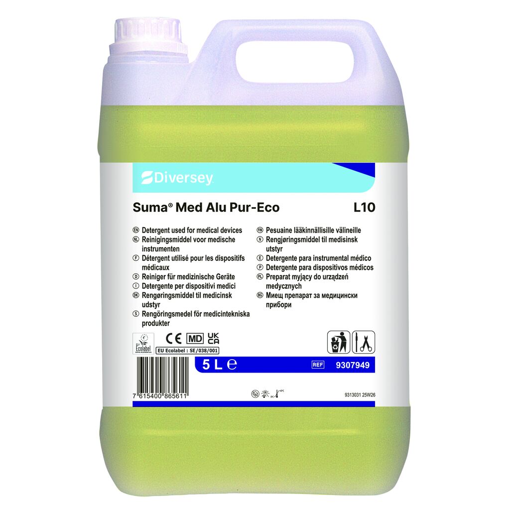 Suma Med Alu Pur-Eco L10 2x5L - Detergente para el lavado de aparatos médicos (invasivos y no invasivos)