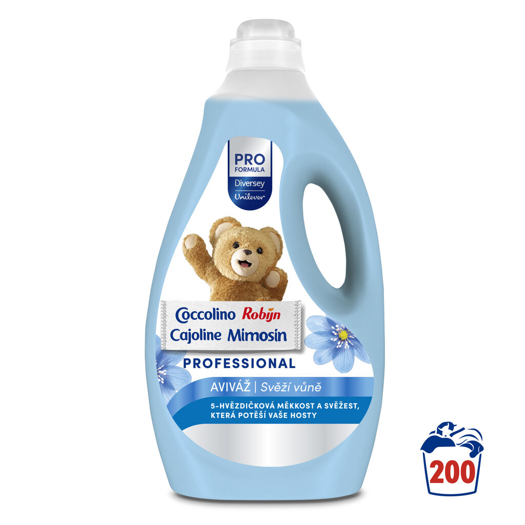 Coccolino Fresh Professional Koncentrovaná Aviváž 200 praní, 5 l, Pro Formula 2x5L - Váš spolehlivý avivážní prostředek Coccolino v novém, svěžím vzhledu.