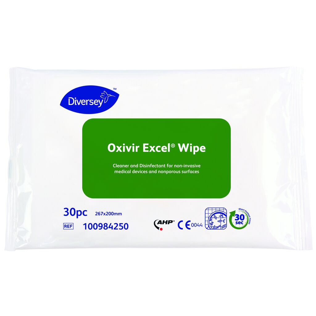Oxivir Excel Wipe 12x30kpl - 20 x 27 cm - Puhdistus- ja desinfektiopyyhe