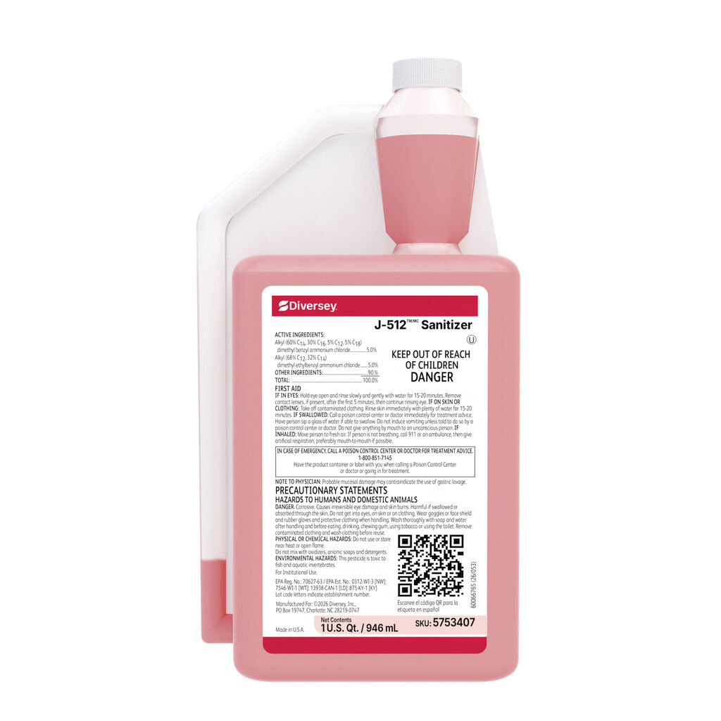 J-512TM/MC Sanitizer, 32foz, 6/CT