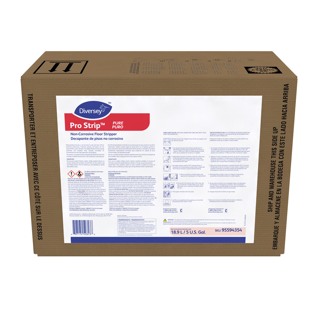 Pro Strip PURE Non-Corrosive Floor Stripper, 5gal - PURE Non-Corrosive Floor Stripper