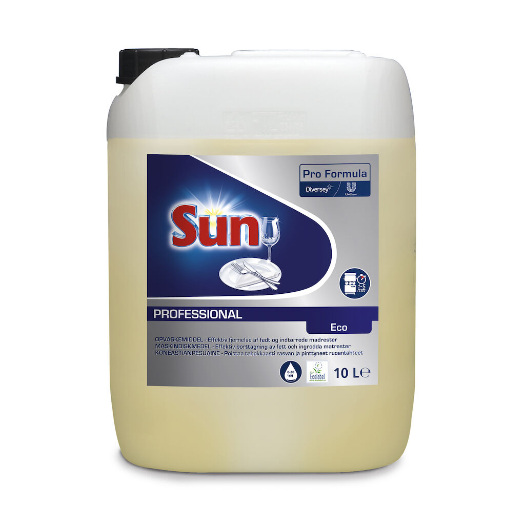 Sun Professional Dishwasher Detergent Liquid 10L - EU-ympäristömerkitty nestemäinen koneastianpesuaine