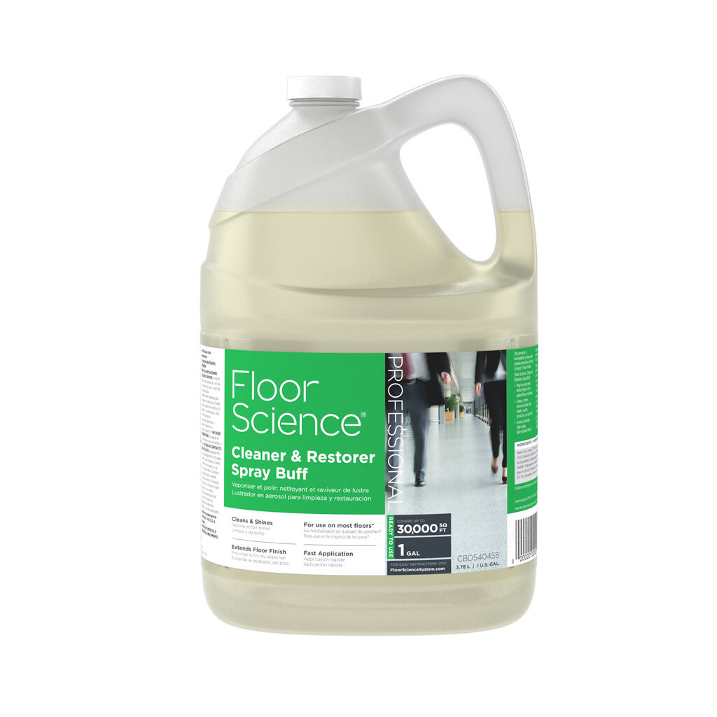 Floor Science® Cleaner & Restorer Spray Buff, 1gal, 4/CT