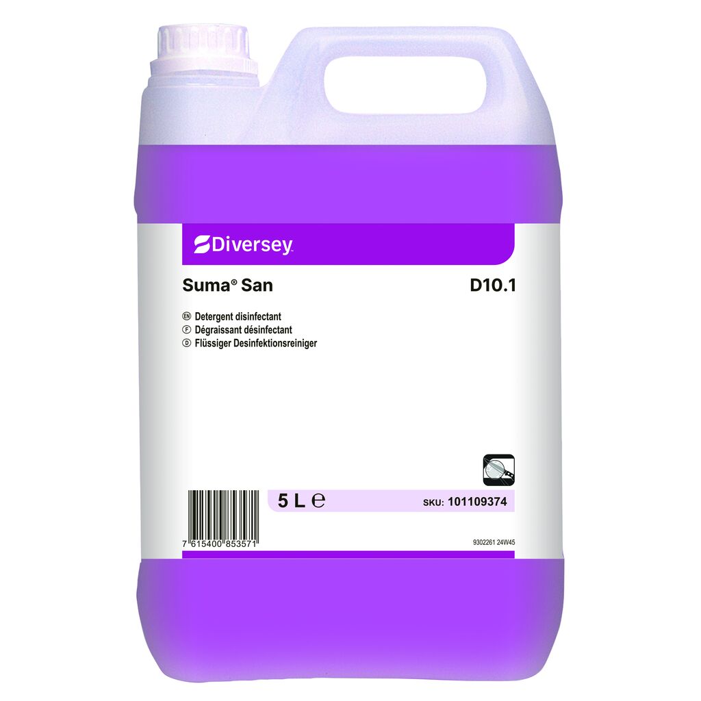 Suma San D10.1 2x5L - Dégraissant désinfectant haute performance à action rapide