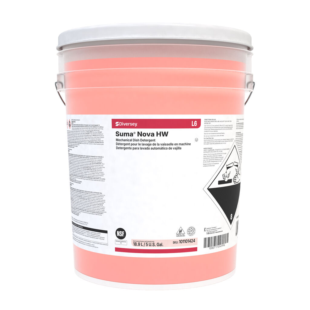 Suma® Nova HW L6 L6, 5gal - Détergent à vaisselle mécanique