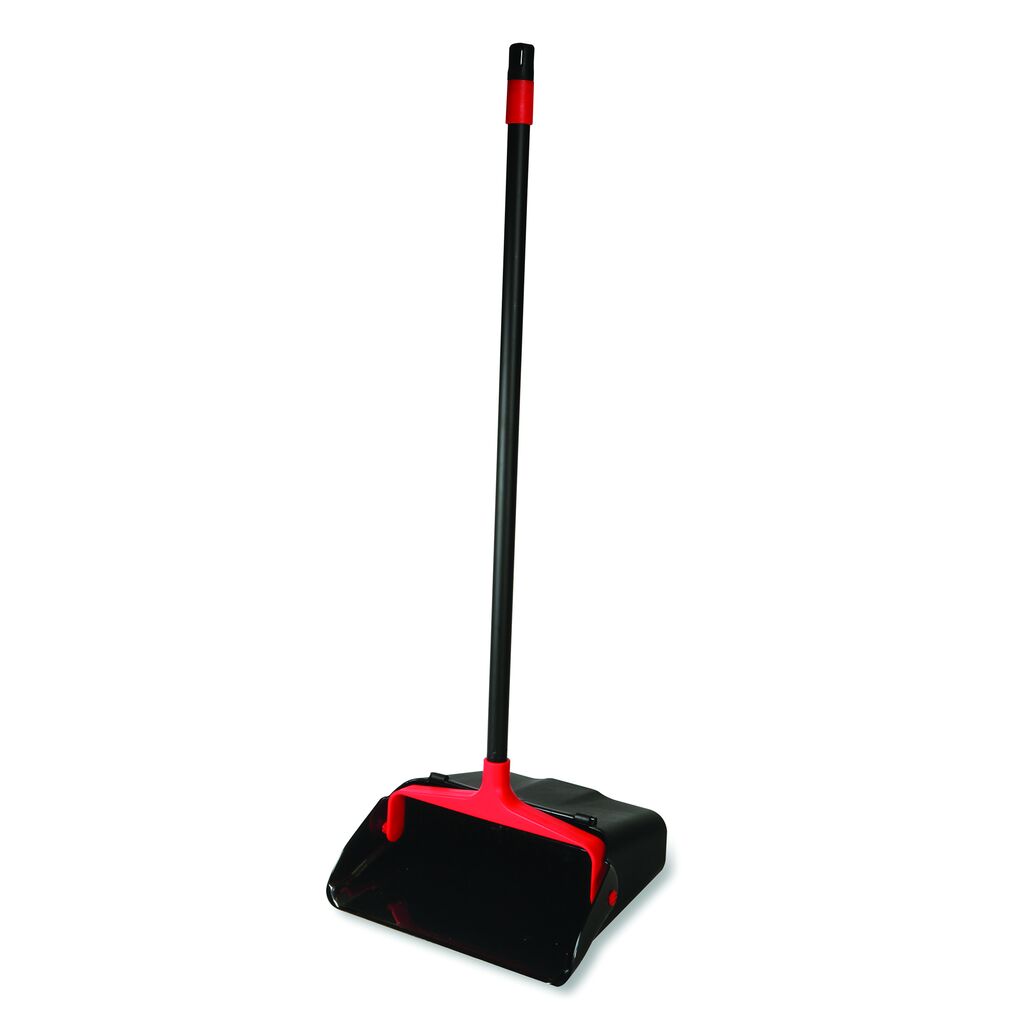 O-Cedar® MaxiPlus® Lobby Dust Pan w/Rear Wheels, 1ea, 6/CT - Dust Pan w/Rear Wheels