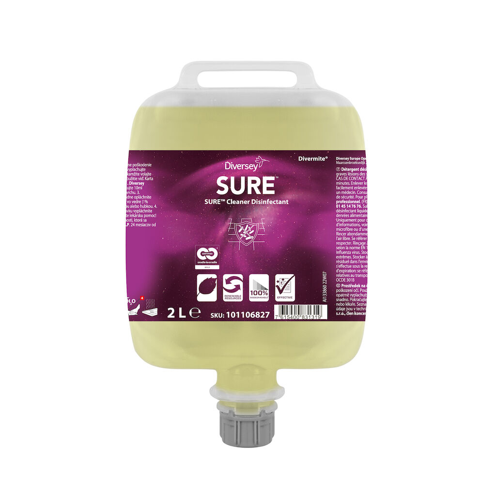 SURE Cleaner Disinfectant DVM 3x2L - Commercial Grade Disinfectant