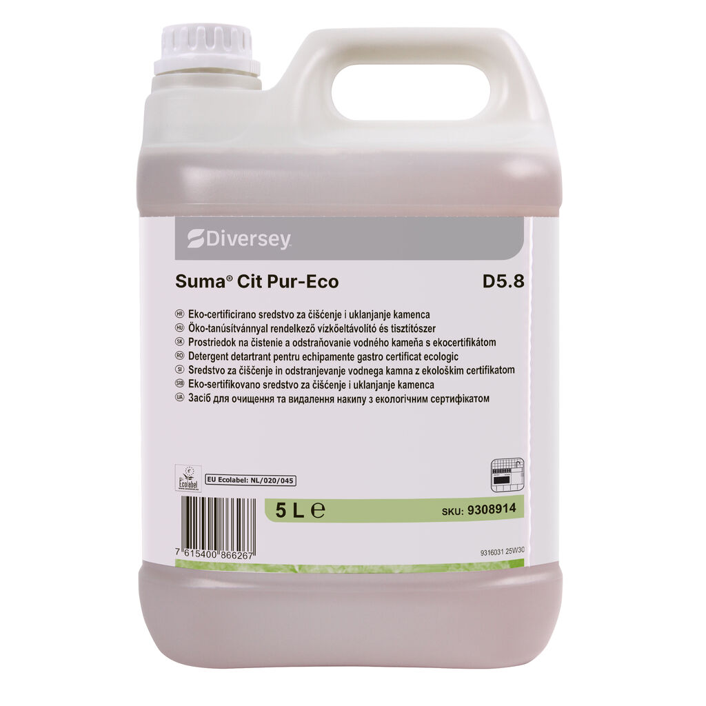 Suma Cit Pur-Eco D5.8 2x5L - Środek czyszczący do usuwania kamienia – certyfikat ekologiczny