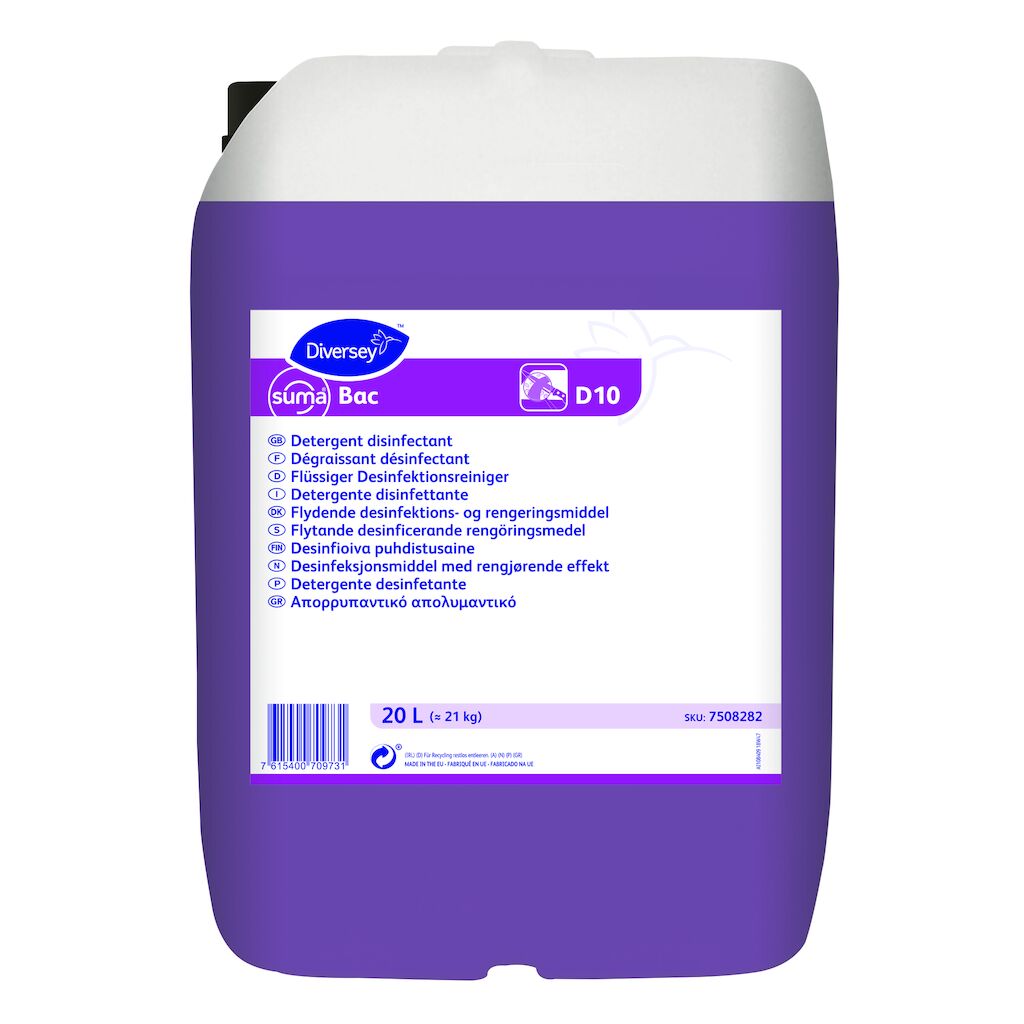 Suma Bac D10 20L - Détergent dégraissant désinfectant