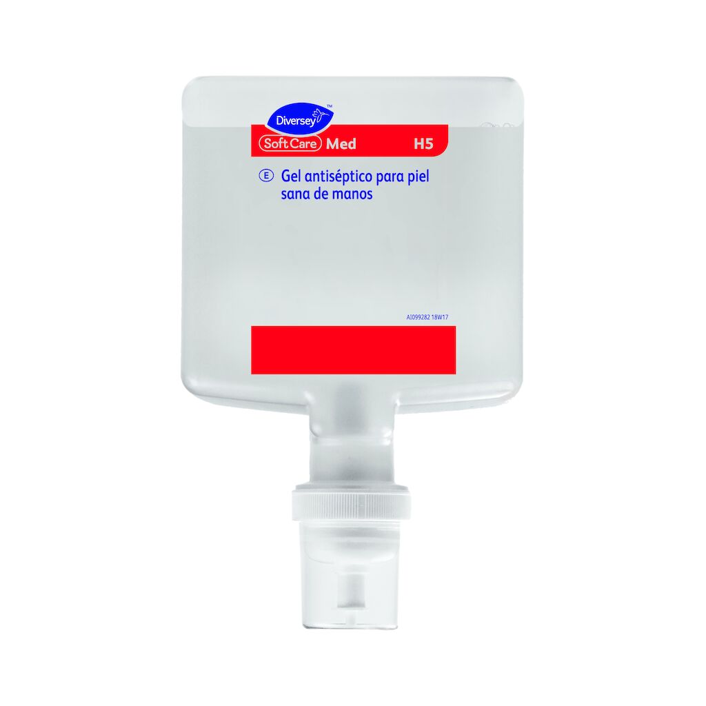 Soft Care MED H5 4x1.3L - Gel antiséptico para piel sana de manos