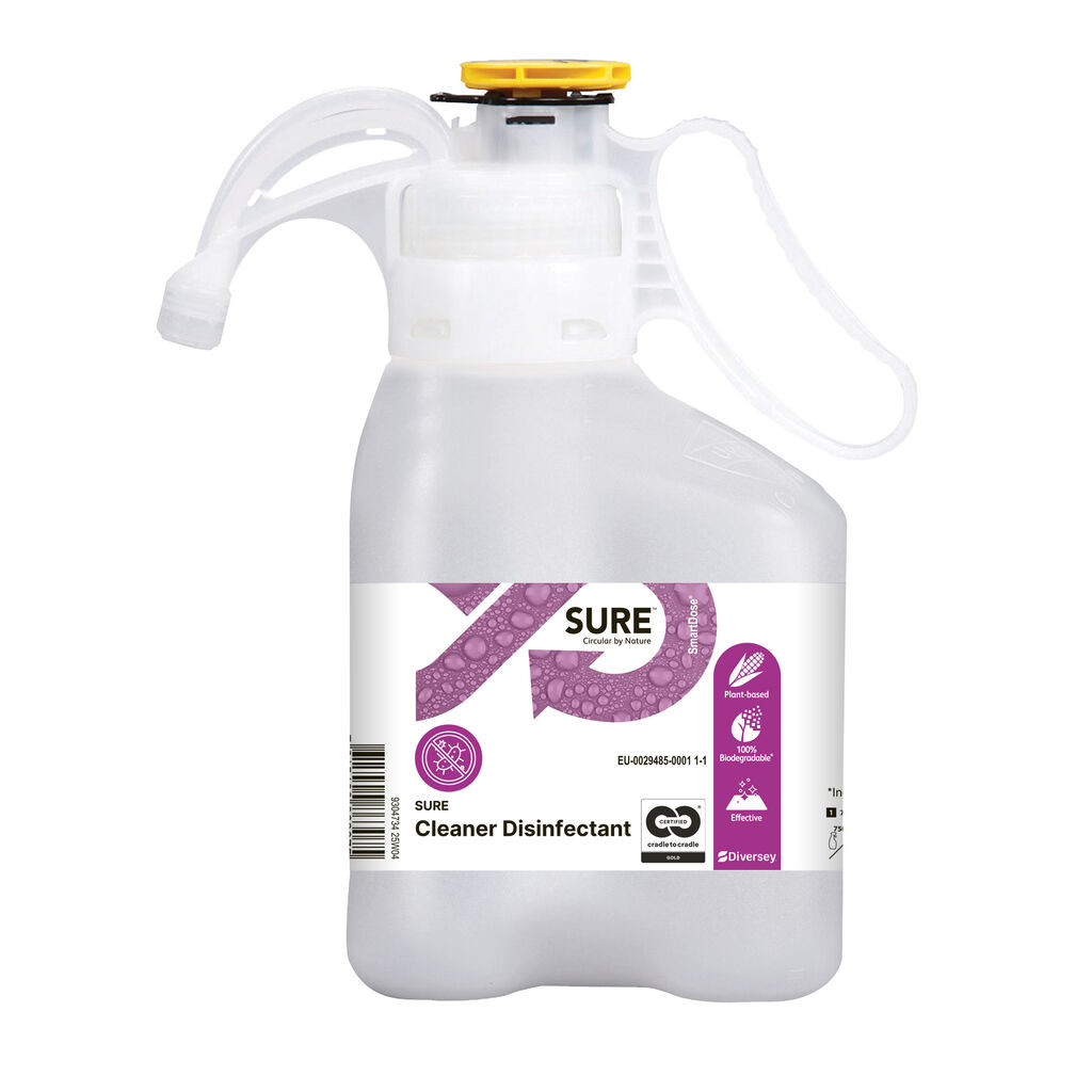 SURE Cleaner Disinfectant 1.4L - Koncentrerat rengörings- och desinfektionsmedel i SmartDose™