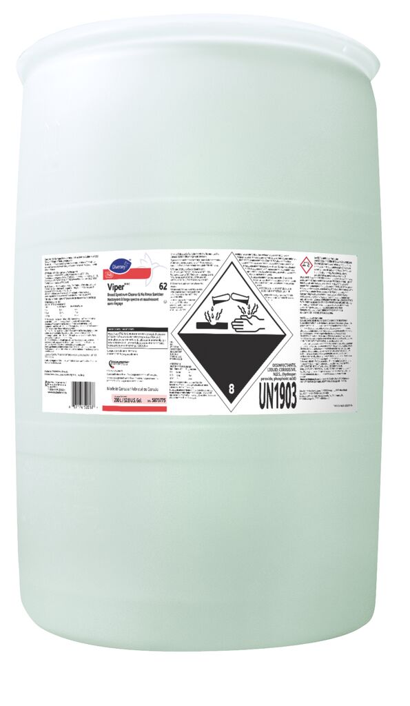 Viper™ 62, 200L - Broad Spectrum Cleaner & No Rinse Sanitizer
