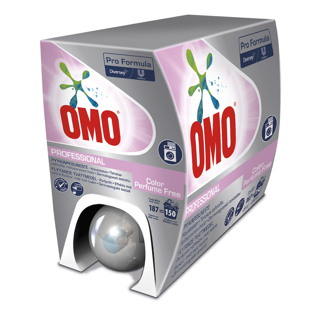Omo Pro Formula Color Perfume-free 7.5L - Hajusteeton ja väriaineeton pyykinpesuneste