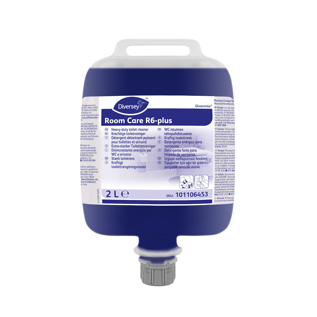 Room Care R6-plus 2x2L - Heavy Duty Toilet cleaner - concentrate