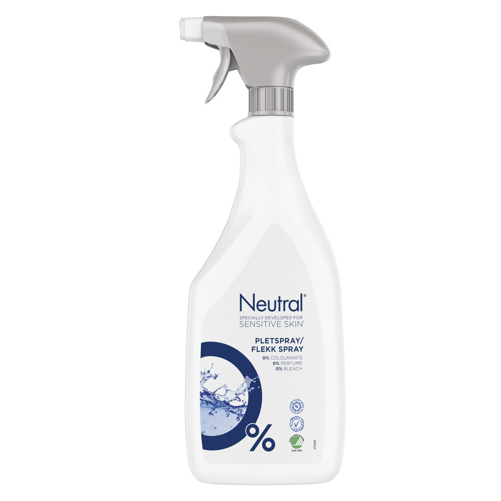 Neutral Pletfjernerspray, Svanemærket og Astma- & Allergianbefalet 12x0.5L - Neutral pletfjerner er en effektiv og praktisk løsning til at fjerne pletter fra tøj og tekstiler
