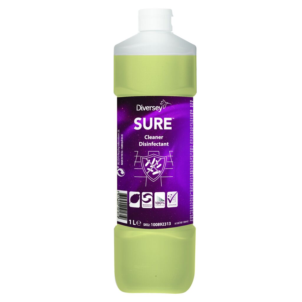 SURE Cleaner Disinfectant 6x1L - Koncentrerat rengörings-och desinfektionsmedel